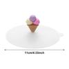 Cute Tea Coffee Lids Reusable Silicone Cup Cover Leakproof Dustproof Suction Cup Cover