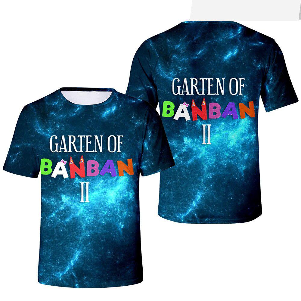 Garten of Banban T-Shirts Cartoon Horror Game 3D Print Boys Girls Fashion Oversized Short Sleeve T Shirt Kids Tees Tops Clothing