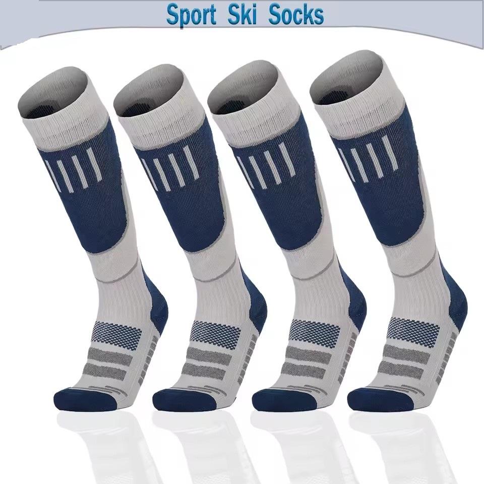 1 пара термоносков из мериносовой шерсти для мужчин и женщин, зимние длинные теплые компрессионные носки для катания на лыжах, походов, сноубординга, скалолазания, спортивные носки