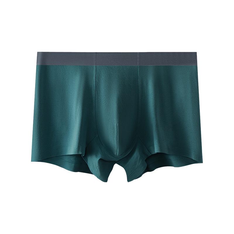 Мужские бесшовные антибактериальные хлопковые трусы-боксеры — приятные для кожи, дышащие и удобные.