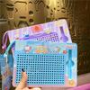 Puzzle Steel Ball Drawing Board Magnetic Toy Writing Pad Bag Pendant  for Backpack
