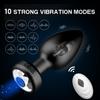 Anal Plug Vibrator 10 Frequency Butt Plug Prostate Massager Wireless Remote Control Adult Sex Toys for Men and Women and Couples