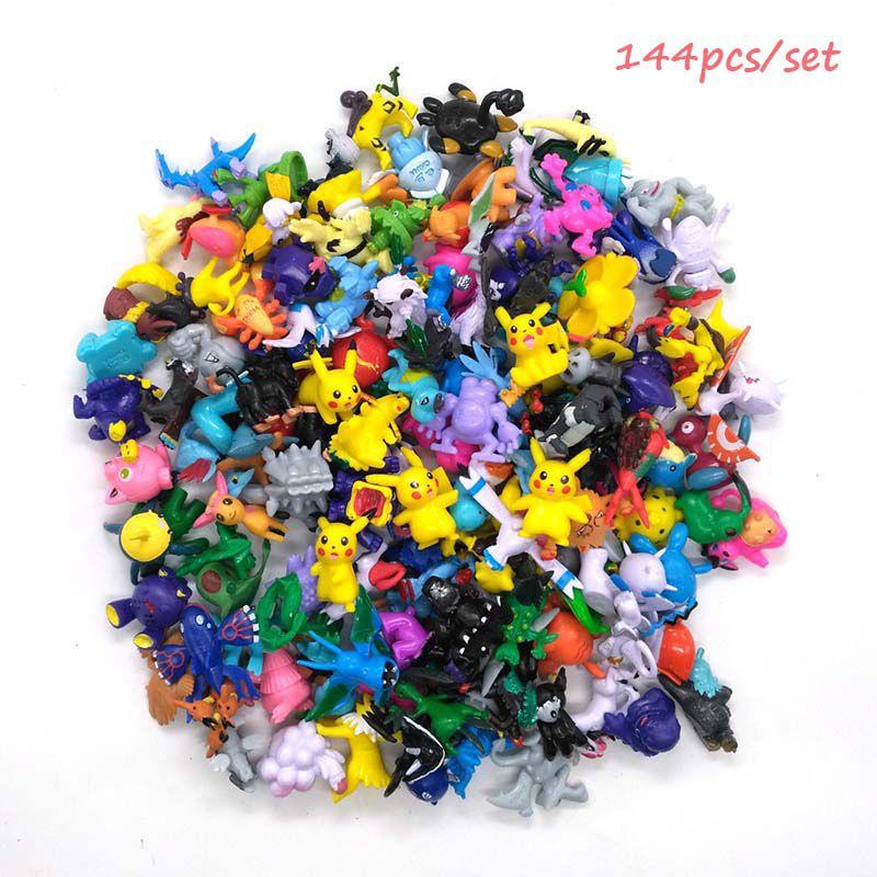 Complete 144pcs Pokemon Action Figures Set Anime Kids Gift Toys