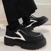 Fashion 2025 New Men's Wide Toe Lace Up Shoes Vintage Retro Chunky Sole Ankle Boots Casual Comfortable Non-Slip Black Fashion Sneakers