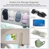 Double Clip Car Sunglasses Frame Magnetic Eyeglasses Storage Clip  for Auto Interior