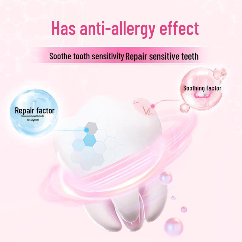Lengsuanling Professional Sensitive Relief Pump Toothpaste - Peach