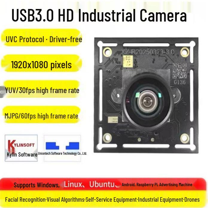 USB 3.0 HD 4K Wide-Angle Industrial Camera Module for Video Conferencing
