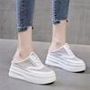 Summer New Style Baotou Half Slipper for Women Wear Outside Without Heel Thick Sole Sneakers Slip On Mesh Sandals Platform Shoes