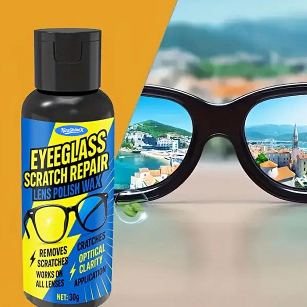 30g Scratch Remover for Eyeglasses Glasses Scratch Repair Agents Lens Cleaners Spray for Car Glass Glasses Watches Screens