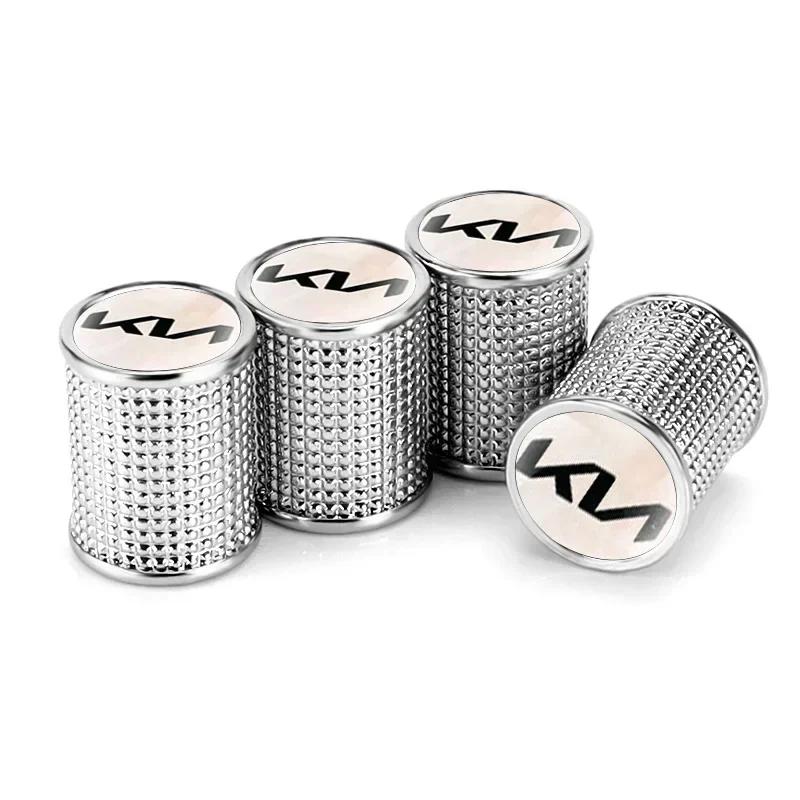 4pcs Car Wheel Tire Valve Stem Caps Rim Sticker for KIA Rio K3 K5 K9 Ceed Cerato Pegas Sorento Soul Sportage Morning Accessories YO7