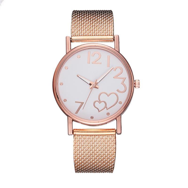 Women's Leisure Fashion Network Women's Watch with Love Shape Quartz Wrist Watch