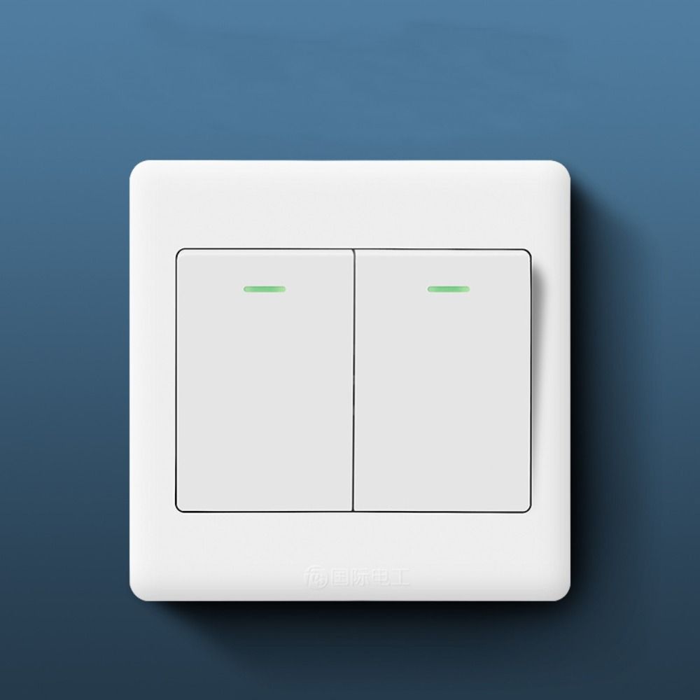 С люминесцентным индикатором света настенная панель выключателя света домашние аксессуары кнопки включения/выключения