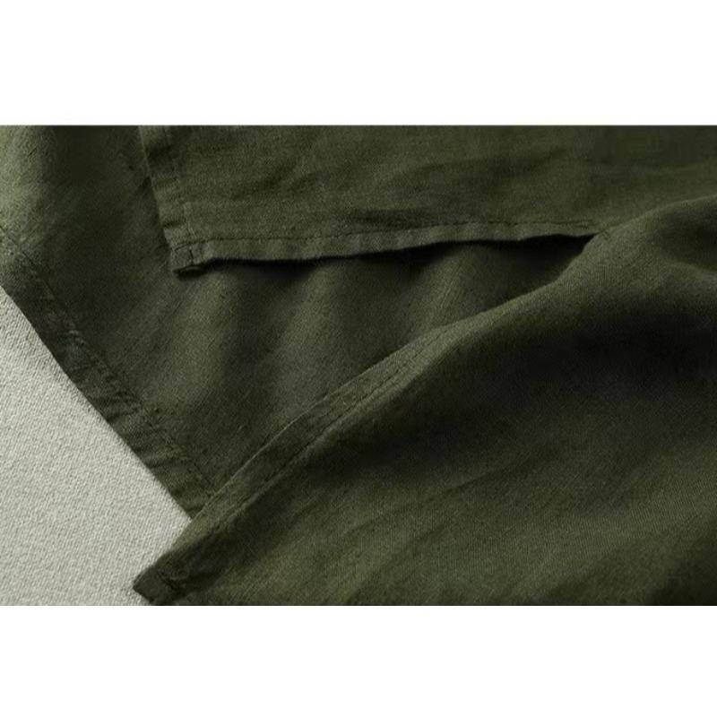 Весенняя японская корейская хлопковая льняная рубашка для женщин с длинными рукавами, свободный льняной топ средней длины