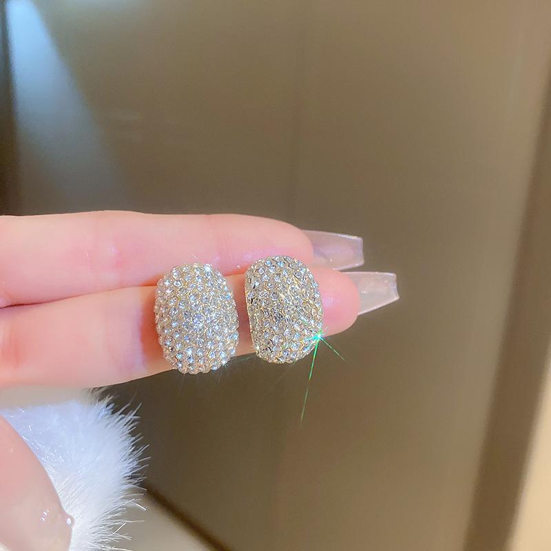 Diamond Peas Earrings Niche Design Light Luxury High-End Earrings For Woman