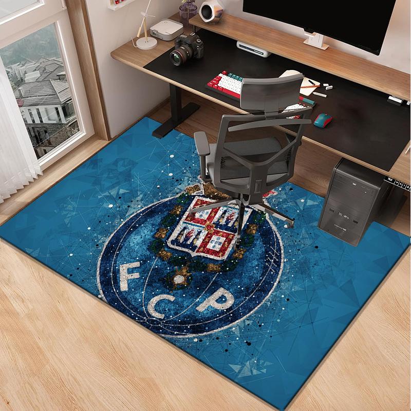 Fc Porto Crest Design Carpet, Chair Rug,Rug for Office Bedroom living rooms, Doormat decor Fan Gift Christmas Gift