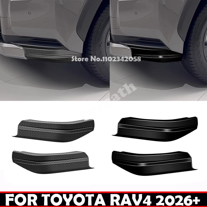 Для Toyota RAV4 RAV 4 RAV4 2026 2027 Adventure ABS черный Наружная часть автомобиля Угловая защита переднего бампера Защитная накладка на бампер
