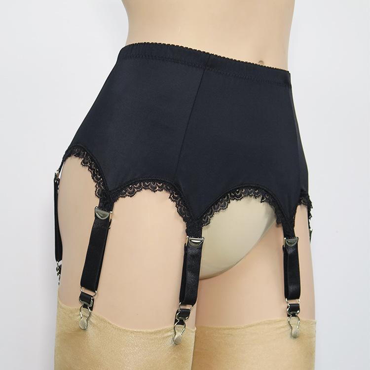 Hot Sales Polyester Mesh 6-claw Buckle Non-slip Garter Belt Thigh Garters Garter Belt Sexy