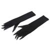 Women Trendy Halloween Long Nails Gloves Creative Cosplay Hand Sleeves Witch Arm Warmers