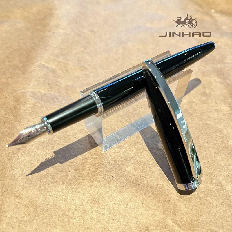 Jinhao В наличии 450 /156 /1000/1200/ 8802 Керамическая Профессиональная Золотой Щит Клип Перо для Каллиграфии С Конвертером Чернил, Гладкая Подача Чернил
