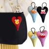 Брелок в виде мультяшной куклы с большим ртом со шнурком, подвеска для сумки, украшение, брелок с улыбающейся куклой, аксессуар для сумки