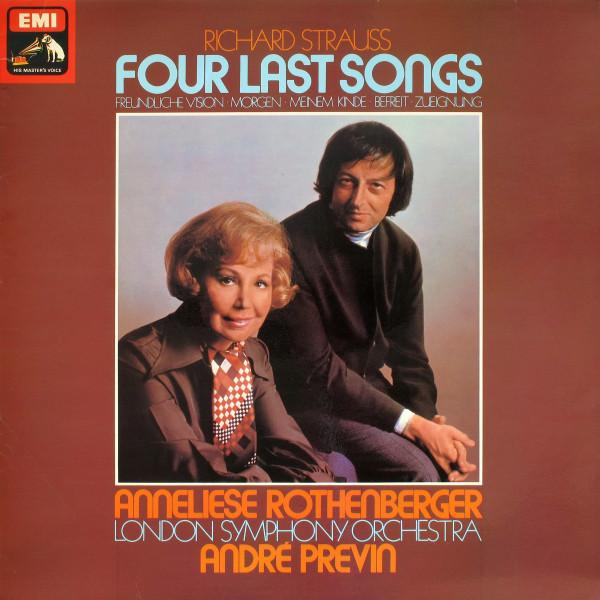 LP Record RICHARD STRAUSS  ANNELIESE ROTHENB  Four Last Songs  Friendly Vision  ASD3082 His Masters Vo 1975 UK Classical Used