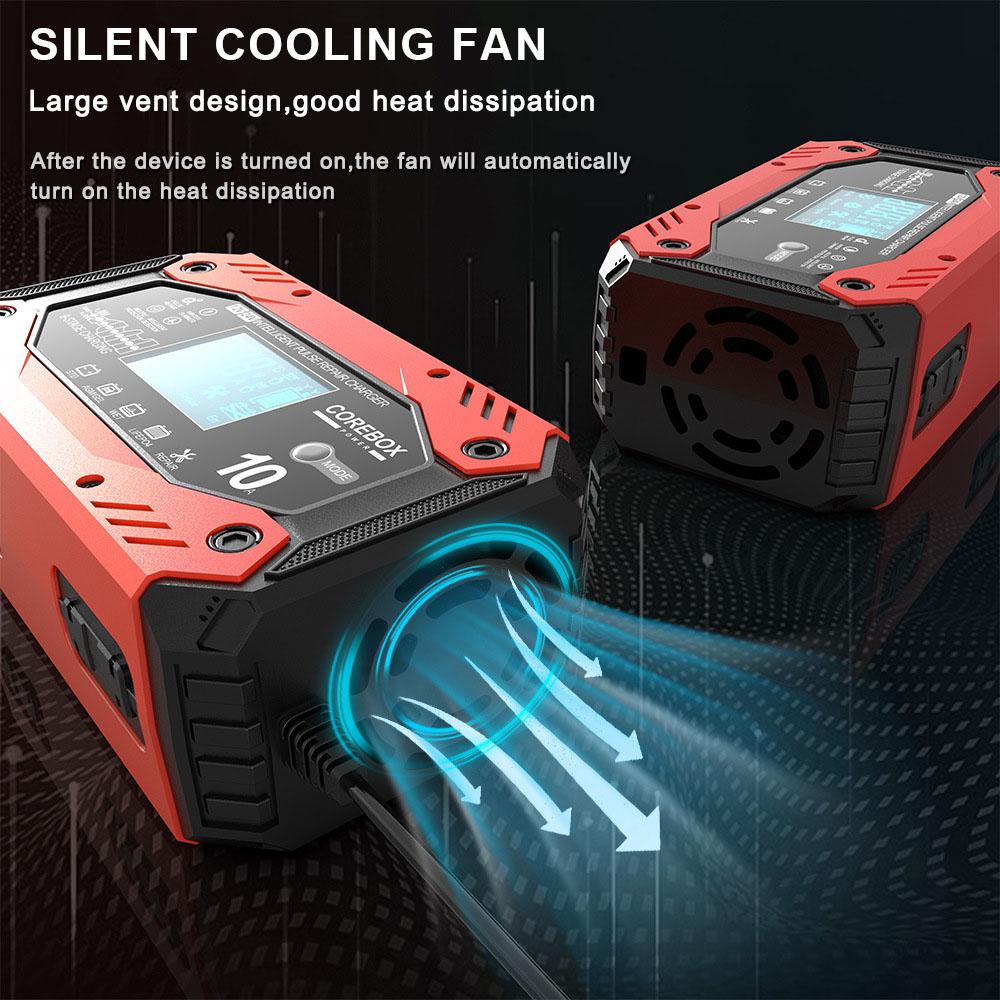 10A/12V 5A/24V Storage Battery Chargers For Lead Acid AGM GEL Batteries Car Battery Charger Accessories Intelligent Pulse Repair