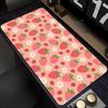 Cute Strawberry Large Extended Gaming Mouse Pad Non Slip Desk Mat Sweet Floral Keyboard Mousepad For Laptop Desktop Office Decor