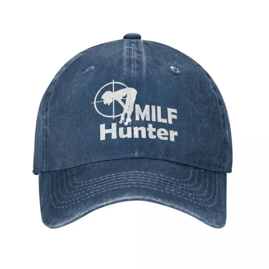 Milf Hunter, мужские и женские бейсбольные кепки, потертые хлопковые шапки, классическая кепка для активного отдыха, регулируемая солнцезащитная кепка