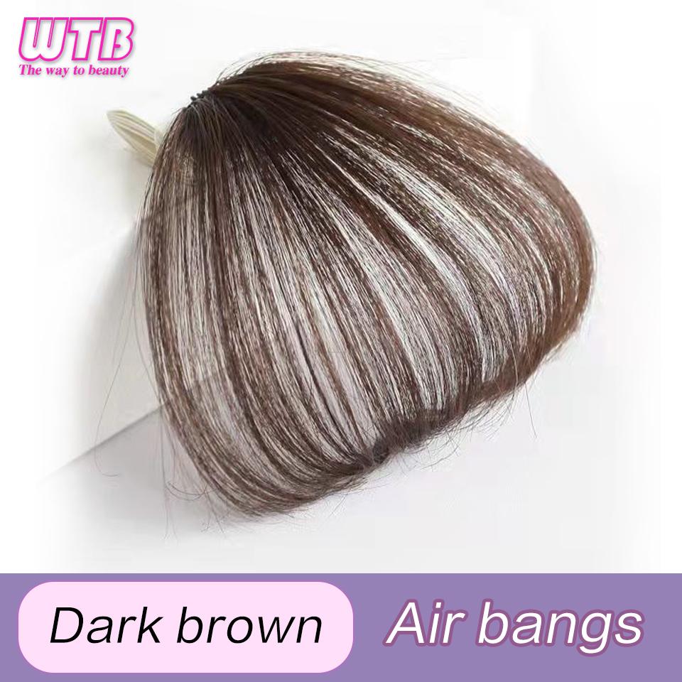 Накладные волосы с заколкой для наращивания, синтетическая накладная бахрома, натуральная накладная шиньон для женщин, на клипсе, кусок парика, бесшовная челка