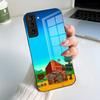 Чехол для телефона с игрой S-Stardew V-Valley Для Samsung S25 S24 FE S23 S22 S21 Plus S20 Ultra Note20Ultra Черная стеклянная крышка