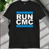 Винтажные мужские футболки с принтом Run DMC Hip Hop Rock Music, короткий рукав, уличный стиль, свободные женские футболки, повседневная мода