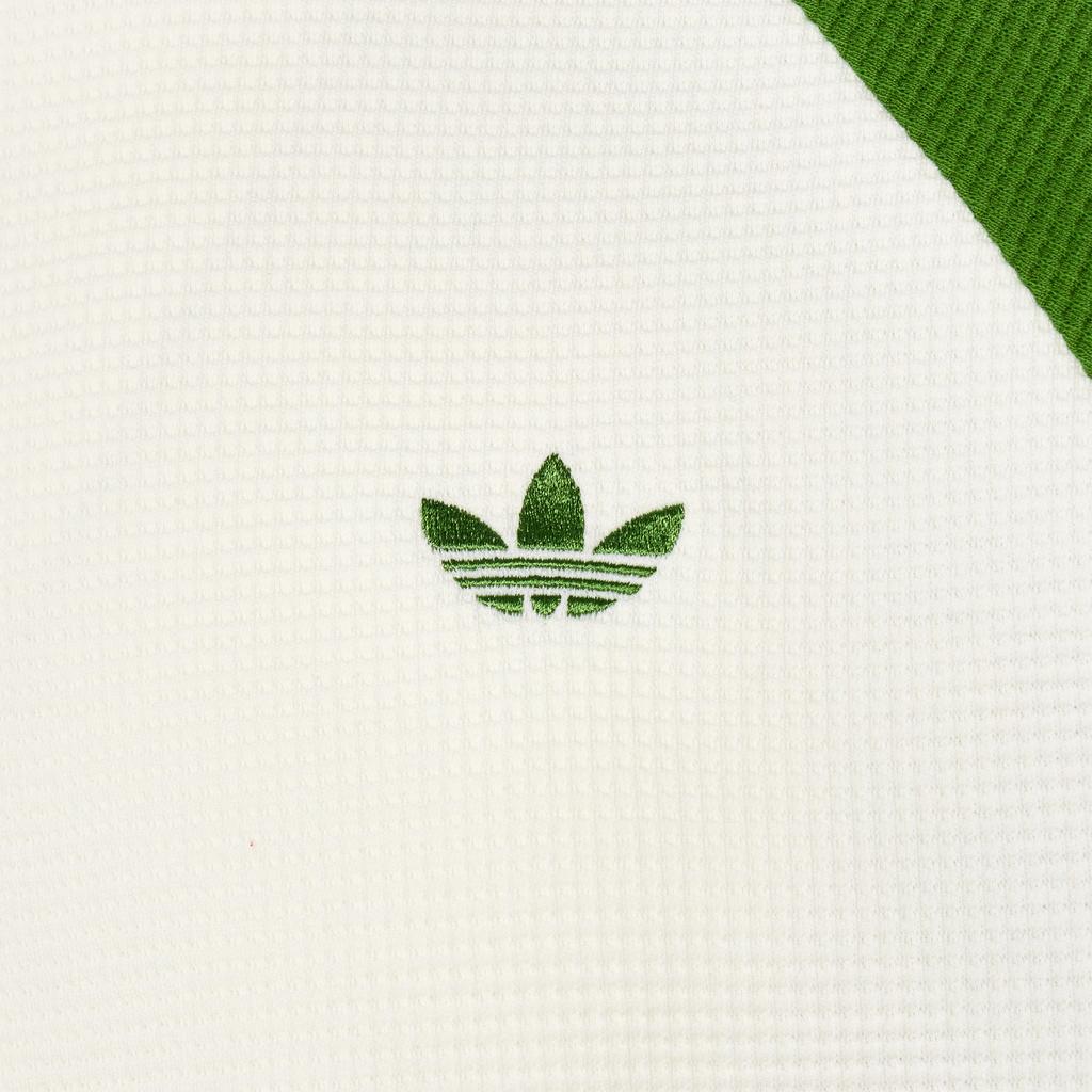 Adidas Оригинальная футболка с длинным рукавом, вафельная, спортивная, свободная, в полоску, цветовые блоки, унисекс, tops KV8869