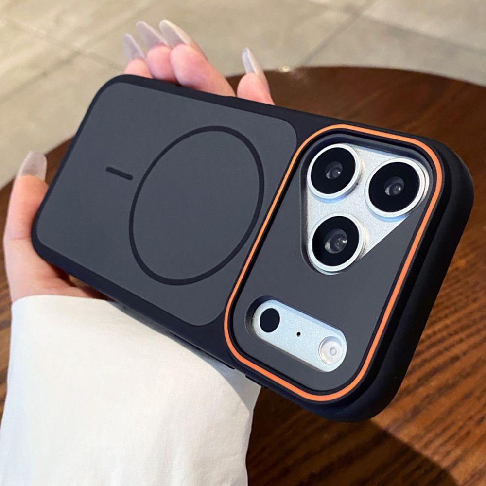 For Magsafe Silicone Case For iPhone Air 17 16 15 14 13 12 11 Pro Max 16 15 14 Plus Phone Case Color collision Shockproof Cover