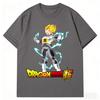 2026 New Dragon Ball Vegeta Anime Printed Short Sleeve Tshirt Mens and Womens Tshirt Mens Tops Sports Tshirt Harajuku