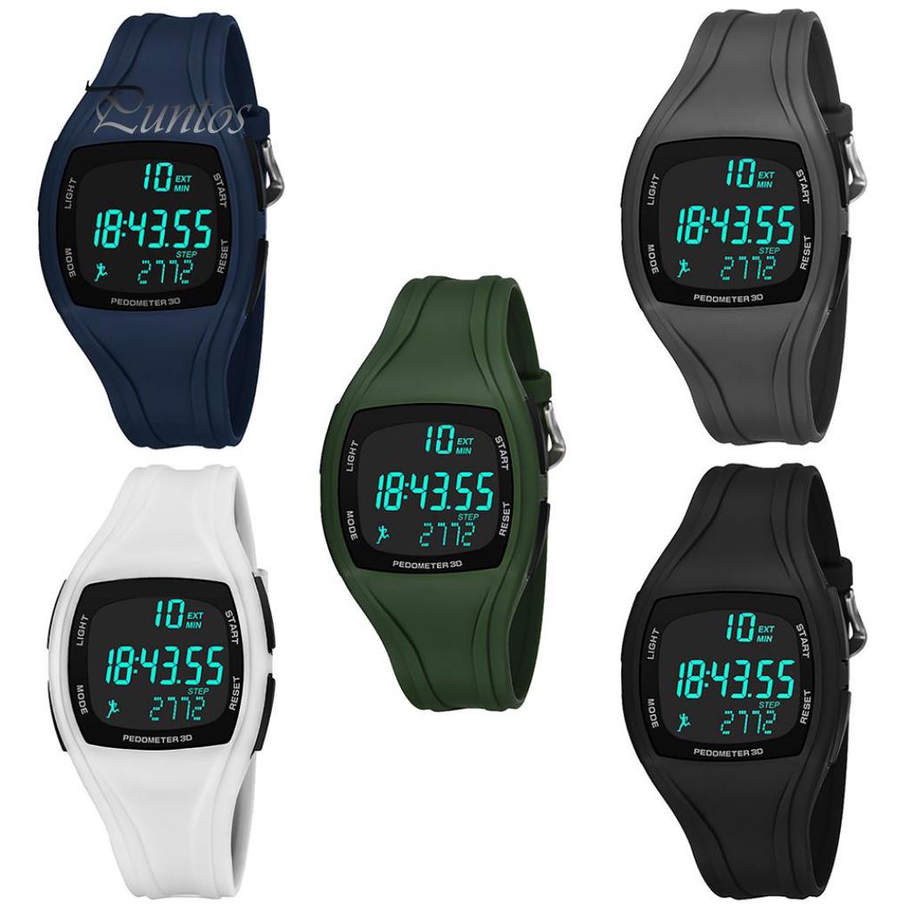 Мужские цифровые часы с шагомером
