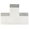 VidaXL Connecteurs de poteau 4pcs Forme en X Métal galvanisé 101x101mm