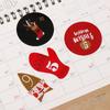 Sealing Packaging Candy Advent Calendar Number Stickers Adhesive Label Christmas Paper Sticker