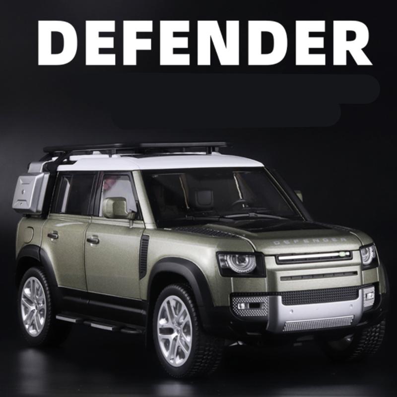 1/18 Range Rover Defender Внедорожник Сплав Модель Автомобиля Литьевой Металл Игрушка Внедорожные Транспортные Средства Модель Автомобиля Звук и Свет Симуляция Подарок