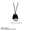 PU Leather Pinecone Pendant Necklace Long Chain Sweater Chain Fashion Rope Chain Necklace  Jewelry