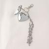 Stainless Steel Lip Balm Bag Key Chain Silver Color Lip Balm Keychain