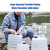 Портативный складной контейнер для воды большой емкости с краном, кувшин для хранения воды в кемпинге