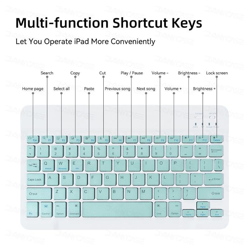 Чехол для Samsung Galaxy Tab A8 10,5 S6 Lite 10,4 S7 S8 11 с Bluetooth-клавиатурой и мышью с гнездом для ручки