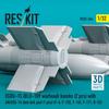 Reskit Guided Bombs with Data Link Pod Plastic Model Kit Parts 1/32 EGBU-15 (2 pieces) AN-AXQ-14 (1 piece) RSK32-0564 (Airplane)