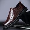 2025 leather shoes men's shoes casual one-pedal loafers leather business dress wedding shoes fashion trend versatile