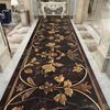 European Style Luxury Long Corridor Carpet Red Carpet Non-slip Stair Floor Mat Customizable Wedding Hall Passageway Corridor Rug
