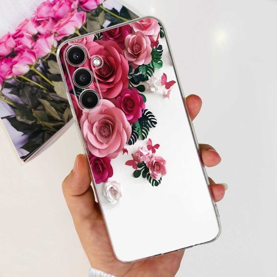 For Samsung Galaxy A24 SM-A245F Phone Case Stylish Cat Painted Soft Silicone TPU Cover For Samsung A24 A34 A54 A346B SM-A546B