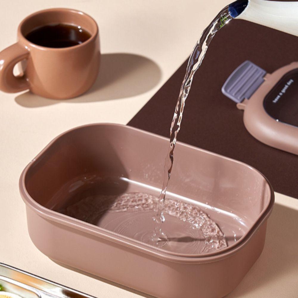 Microwaveable Insulated Lunch Box Little Bear 2 Compartment Lunch Box  Canteen