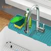 Коврик для смесителя для раковины Многоцелевой износостойкий силикон Отличная столешница для раковины Брызговик для крана Защита от капель для общежития