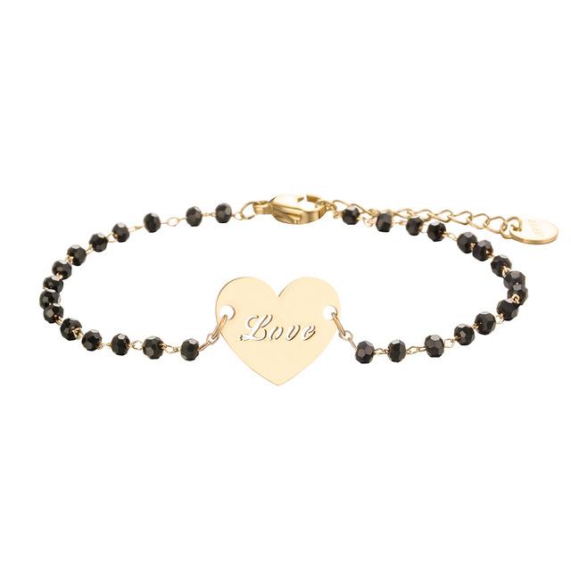 Браслеты из нержавеющей стали Четырехлистный клевер Классический модный браслет цвета розового золота для женщин Изящные модные украшения Подарки для свадебной вечеринки