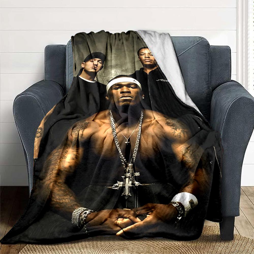 Rapper Group Portrait Blanket Soft Throw Blanket For Home Bedroom Bed Sofa Travel Office Solid Christmas Blanket